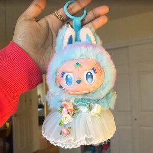 Authentic Limited Edition Fairy Custom Labubu - Big Into Energy Blue Hope Plush